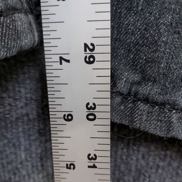 Red Ape Men's Straight Jeans Size 44 Black 5-Pocket Embroidered Logo Dark Wash - Picture 15 of 15